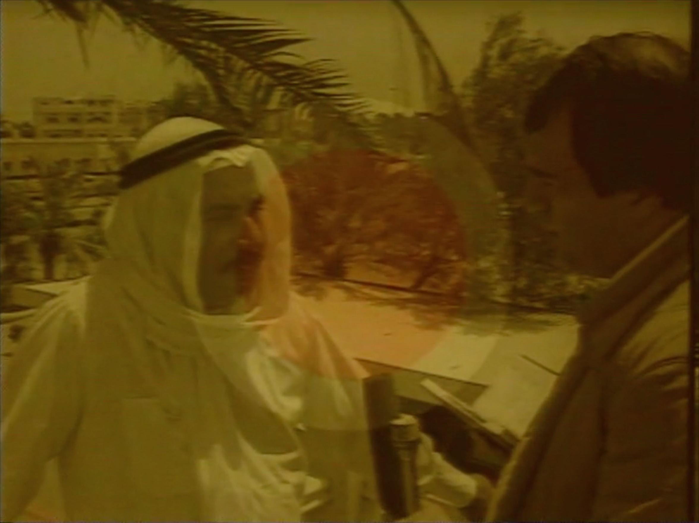John Latham, still from The Gulf, video, 1984. From the series Targets, commissioned by Anna Ridley's Annalogue Productions for Channel 4 in as part of Dadarama. Courtesy Anna Ridley and the Artist (AND WHAT CAN WE SAY TO BE GOING ON NOW…?  0)