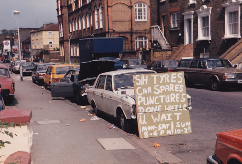 Bellenden Road in 1986 photographed by John Latham (Summer School 5)